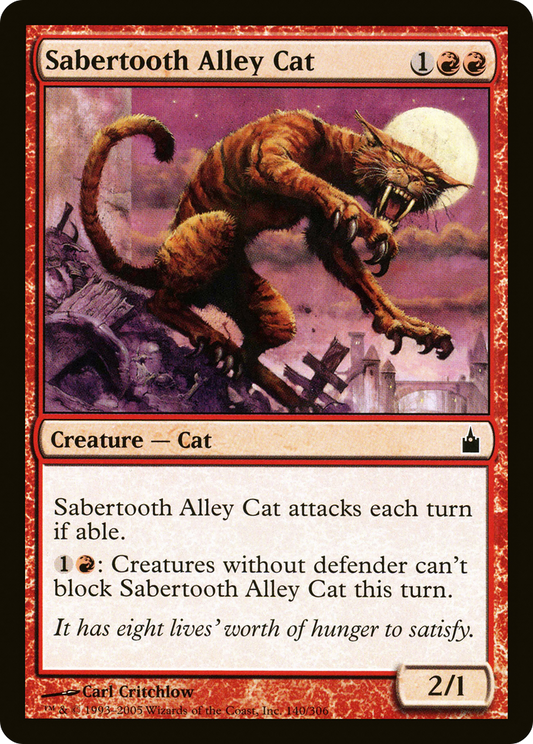 Sabertooth Alley Cat - Foil