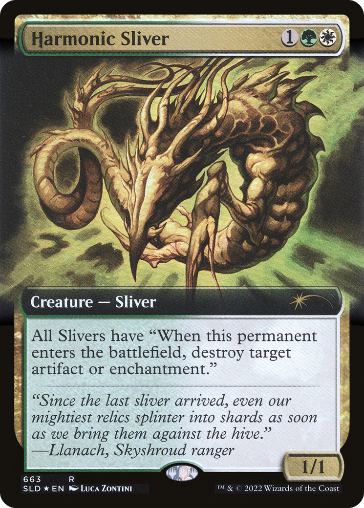 Harmonic Sliver (663) (Extended Art) - Foil
