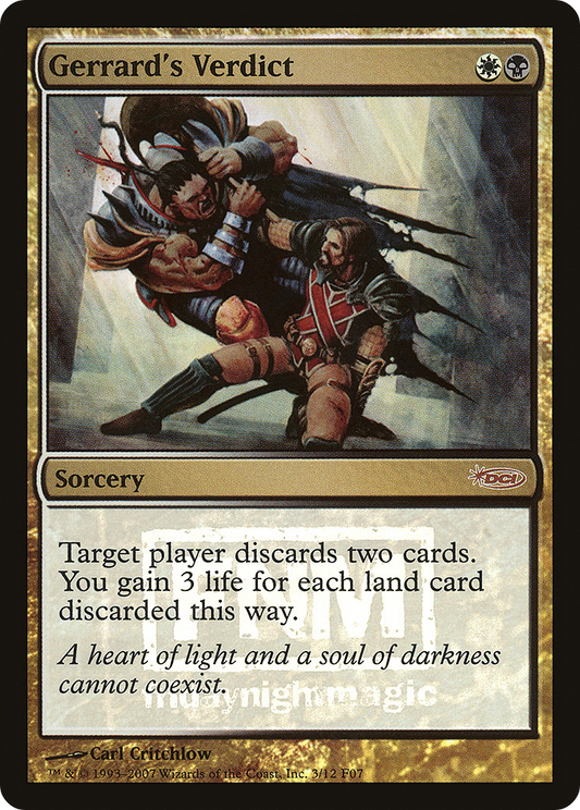 Gerrard's Verdict (003) (FNM) - Foil