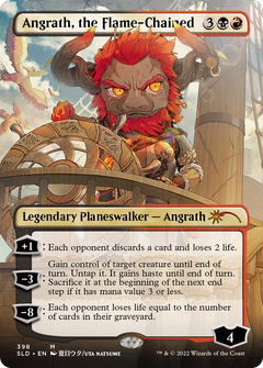 Angrath, the Flame-Chained (398) (Borderless) - Foil