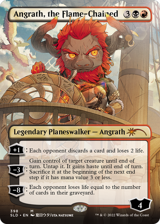 Angrath, the Flame-Chained (398) (Borderless) - Foil