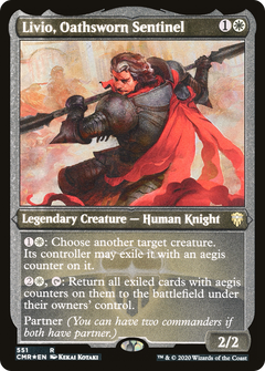 Livio, Oathsworn Sentinel - Foil Etched