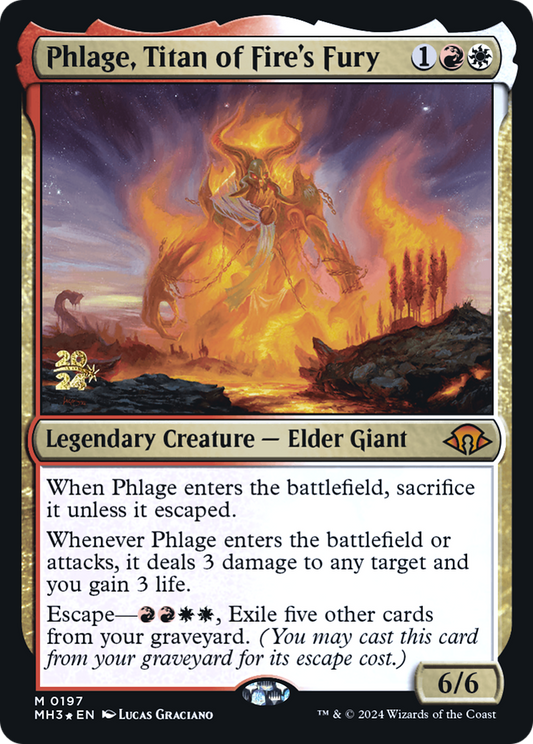Phlage, Titan of Fire's Fury (0197) (Prerelease) - Foil