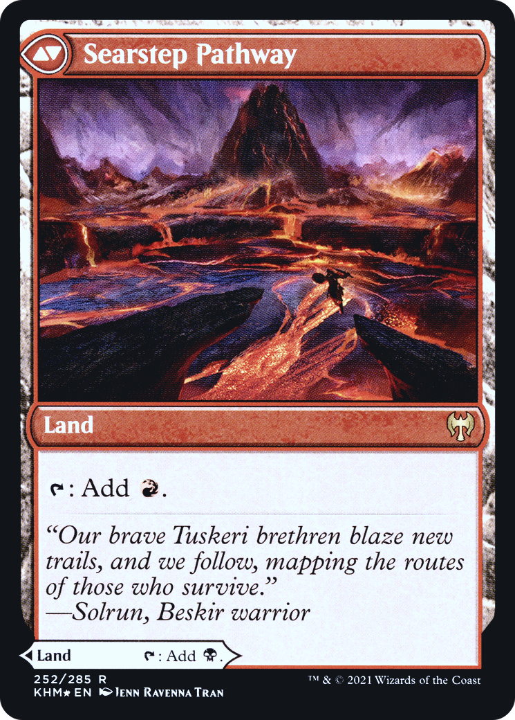 Blightstep Pathway // Searstep Pathway (252) (Prerelease) (PKHM) - Foil