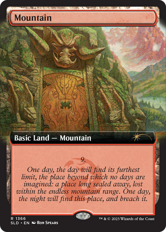 Mountain (1366) (Extended Art) - Foil