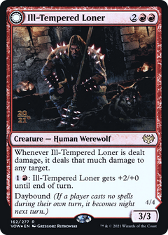 Ill-Tempered Loner // Howlpack Avenger (162) (Prerelease) (PVOW) - Foil