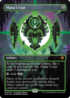 Mana Crypt (0017f) (Borderless) - Neon Ink