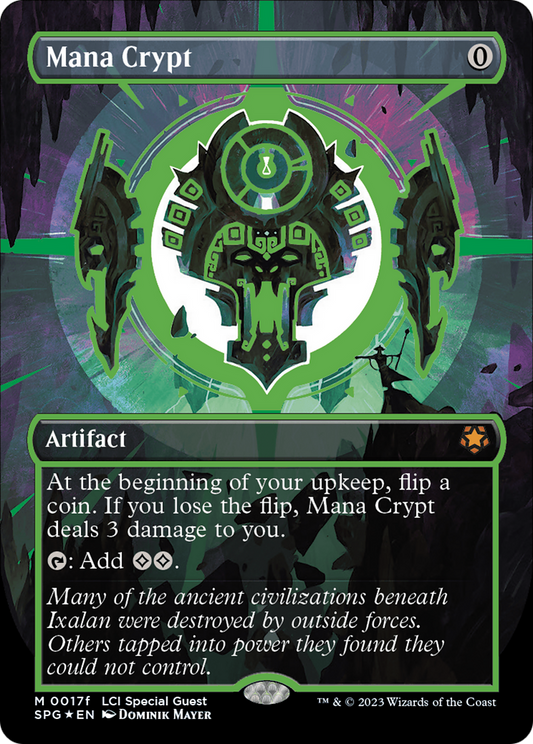 Mana Crypt (0017f) (Borderless) - Neon Ink
