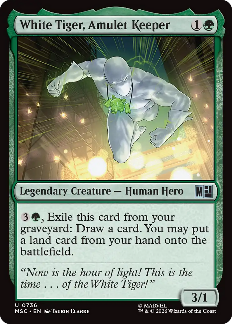 White Tiger, Amulet Keeper (MSC)