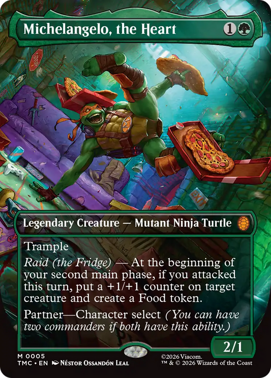 Michelangelo, the Heart (0005) (Borderless) (TMC) - Foil