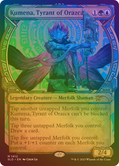 Kumena, Tyrant of Orazca (1412) (Showcase) - Rainbow Foil