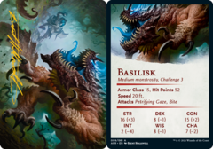 Basilisk (09/81) Art Card (AAFR) - Gold-Stamped Signature