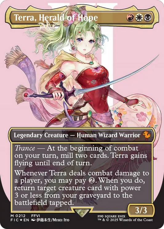 Terra, Herald of Hope (0212) (Borderless) - Surge Foil