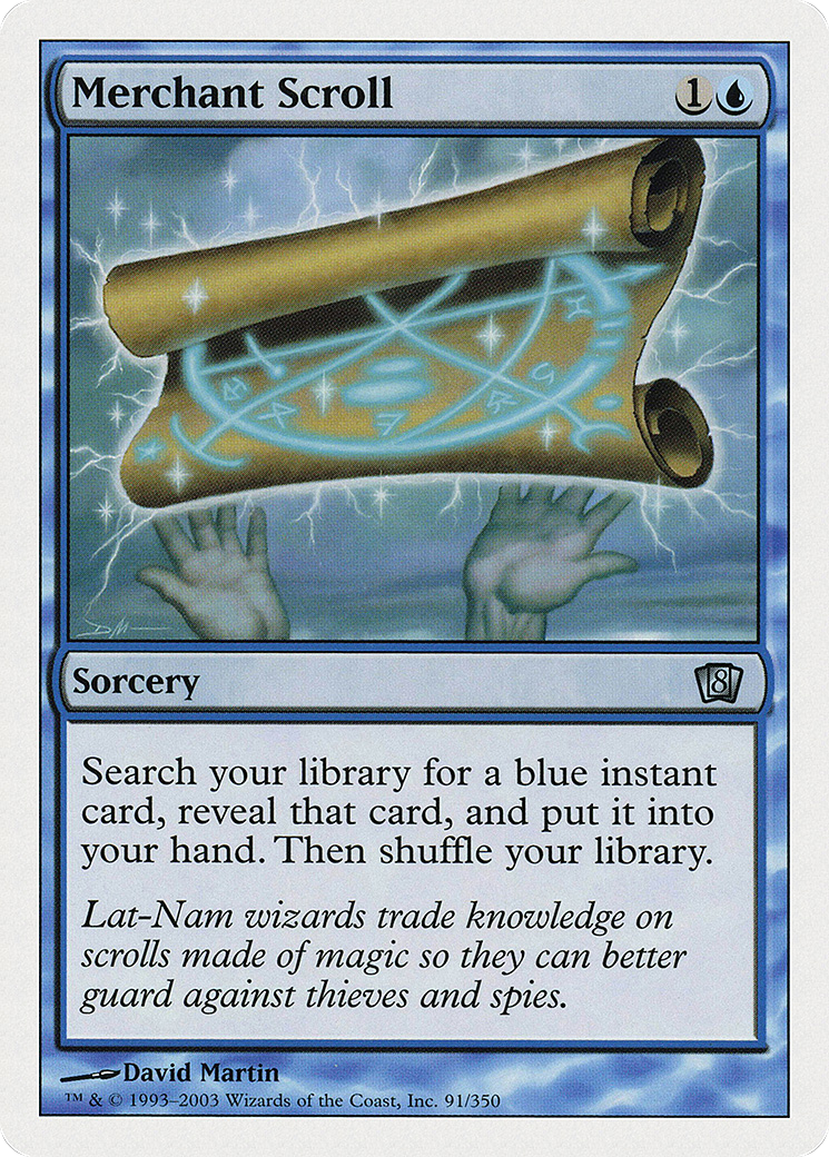 Merchant Scroll (8th Edition) (Oversized) (Box Topper Promo) (O8TH)