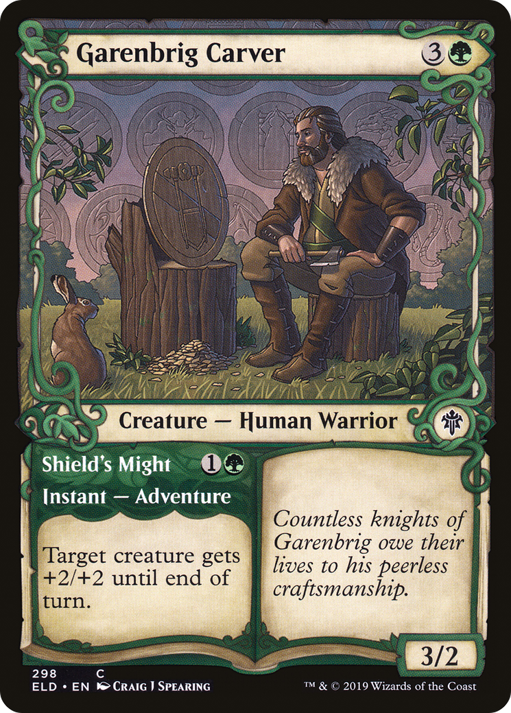 Garenbrig Carver // Shield's Might (298) (Showcase) - Foil