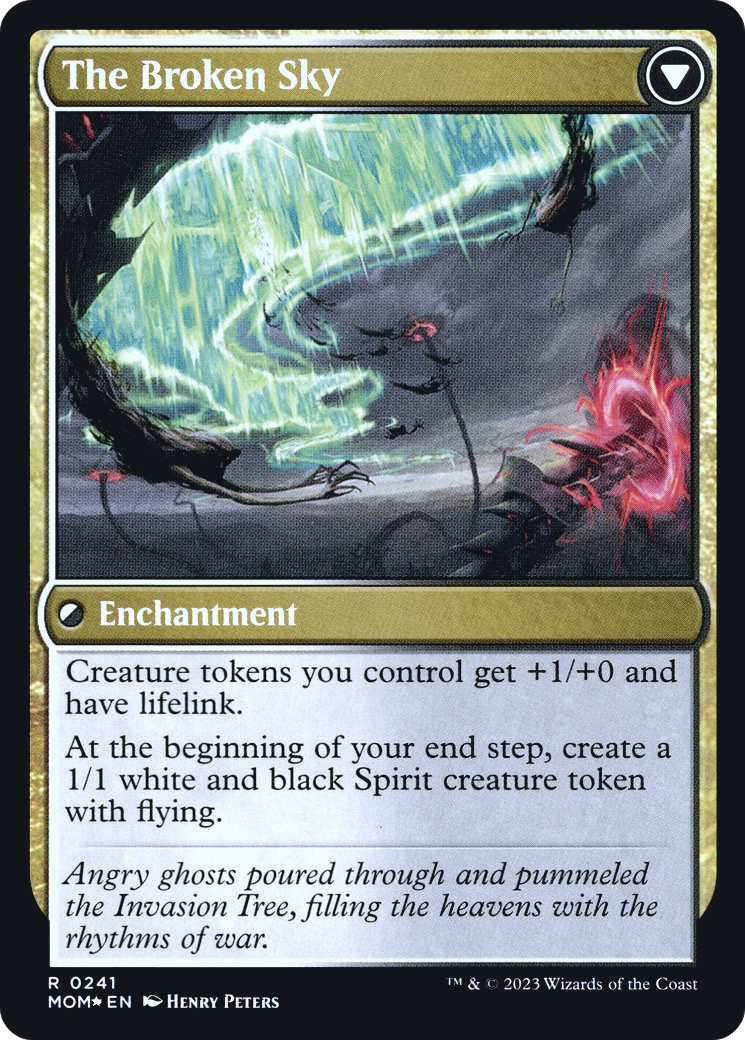 Invasion of Tolvada // The Broken Sky (0241) (Prerelease) (PMOM) - Foil