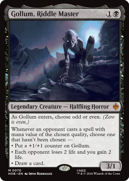 Gollum, Riddle Master (0070) (HOB) - Foil