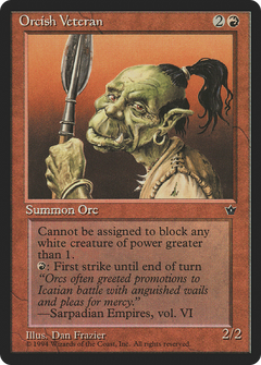 Orcish Veteran (Illus. Dan Frazier)
