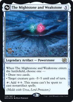 The Mightstone and Weakstone // Urza, Planeswalker (238) (Prerelease) - Foil