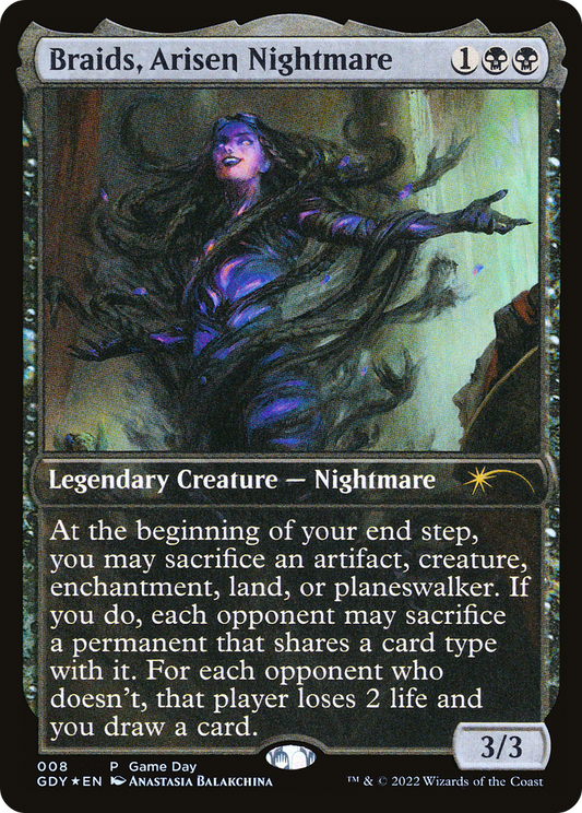 Braids, Arisen Nightmare (008) (Game Day) - Foil