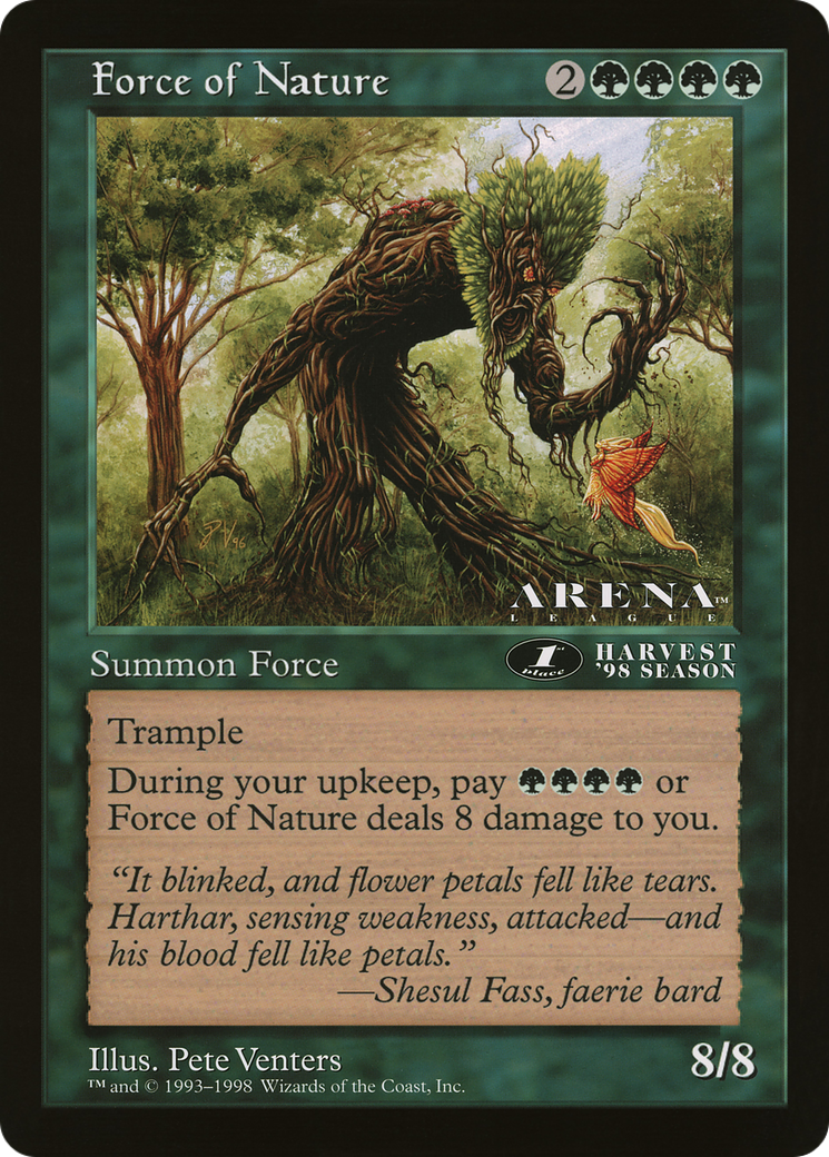 Force of Nature (1st Place) (Oversized) (Arena League Promo)