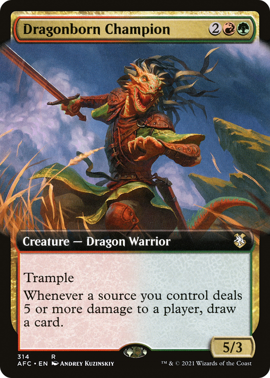 Dragonborn Champion (314) (Extended Art)