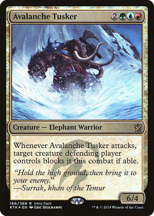 Avalanche Tusker (166) (Intro Pack) - Foil