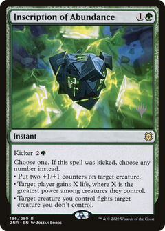 Inscription of Abundance (186) (Promo Pack)