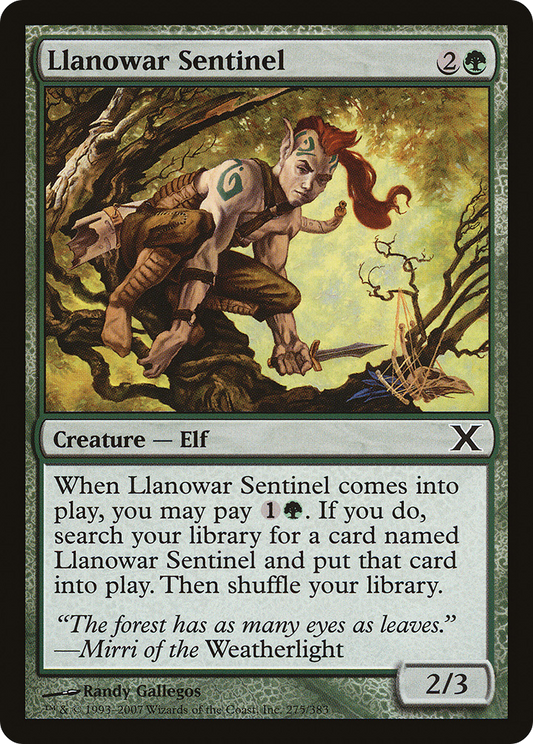 Llanowar Sentinel - Foil