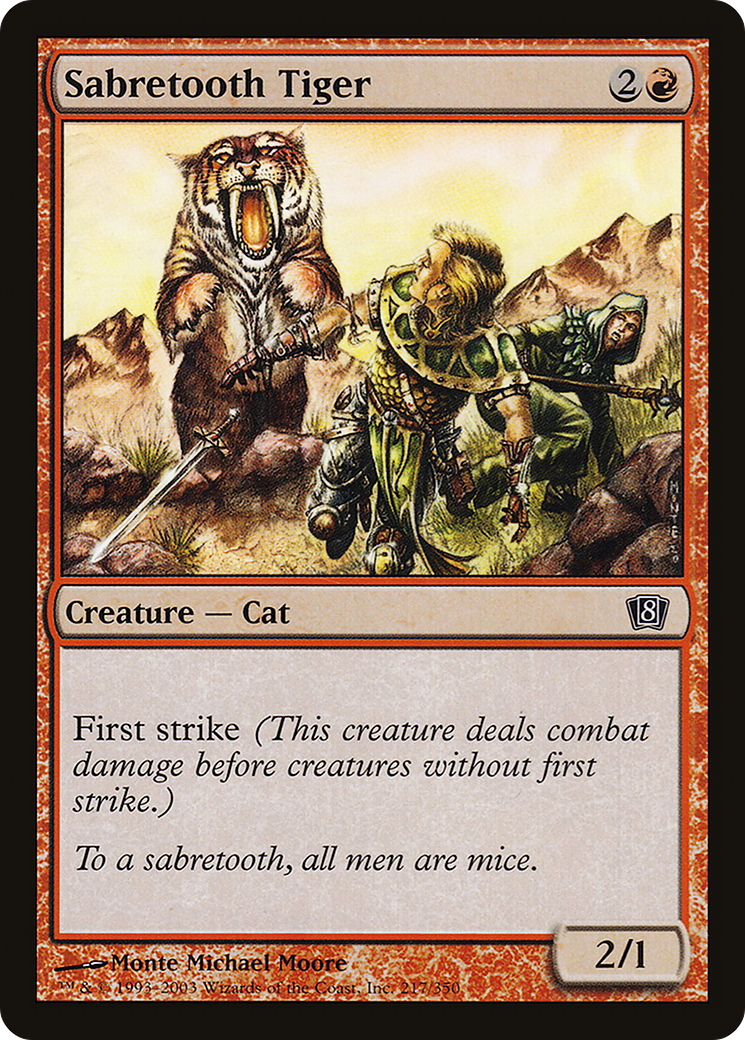 Sabretooth Tiger - Foil