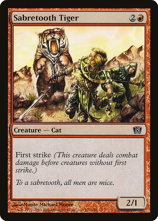 Sabretooth Tiger - Foil