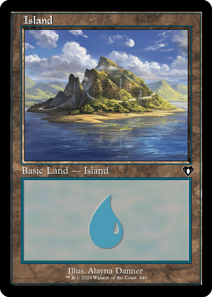 Island (0440) (Retro Frame) - Foil