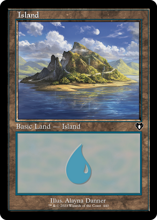 Island (0440) (Retro Frame) - Foil