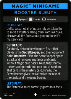 Magic Minigame: Booster Sleuth (MNEO)