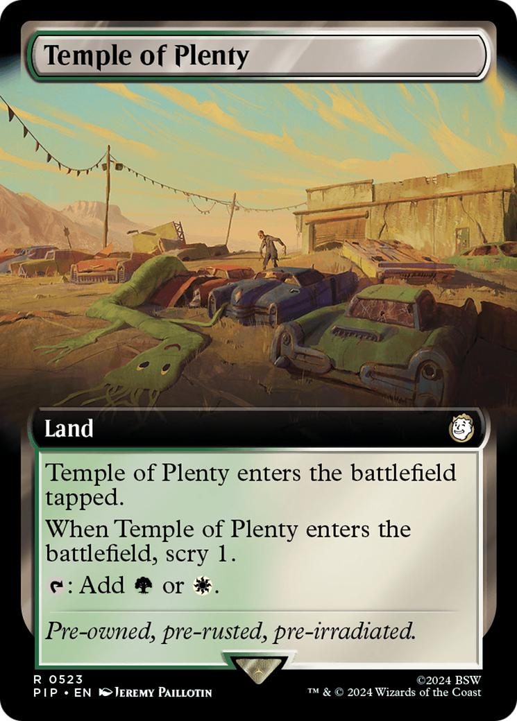 Temple of Plenty (0523) (Extended Art) - Foil