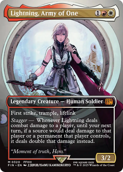 Lightning, Army of One (0320) (Borderless) - Foil