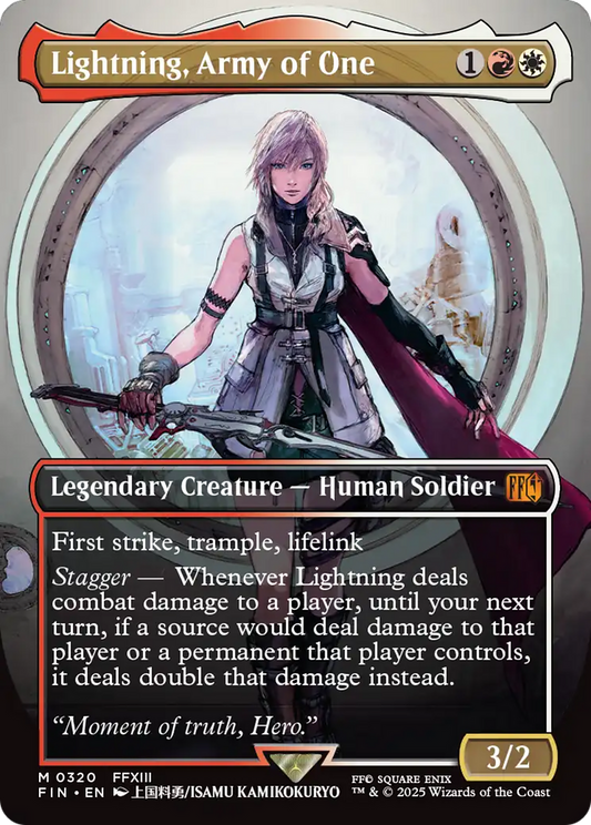 Lightning, Army of One (0320) (Borderless) - Foil