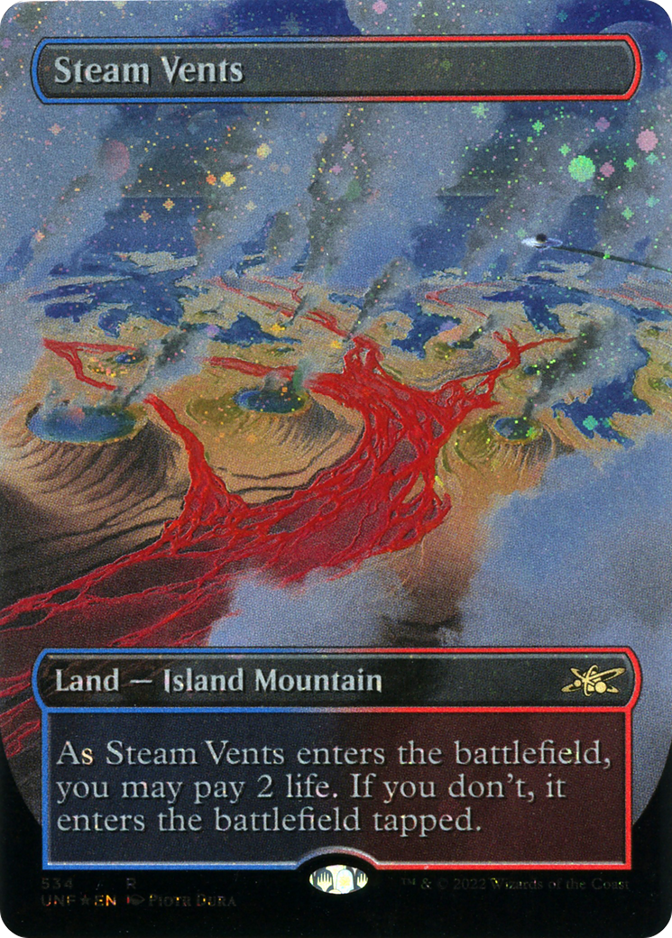 Steam Vents (534) (Borderless) - Galaxy Foil