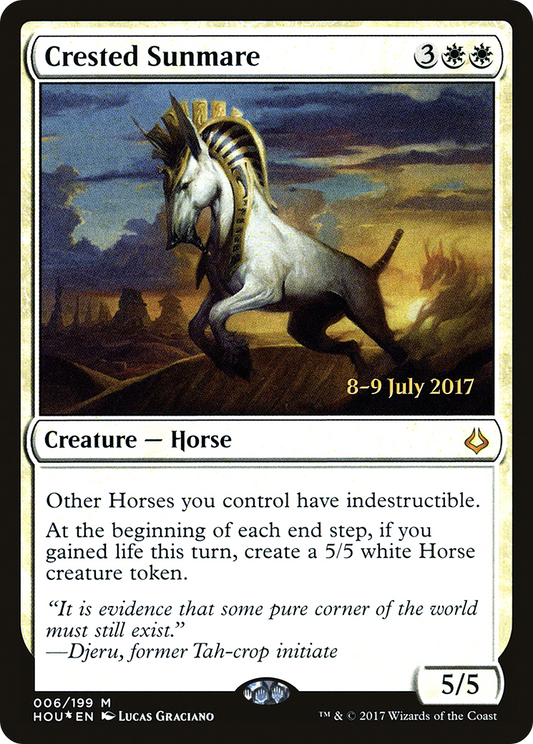 Crested Sunmare (0006) (Prerelease) - Foil