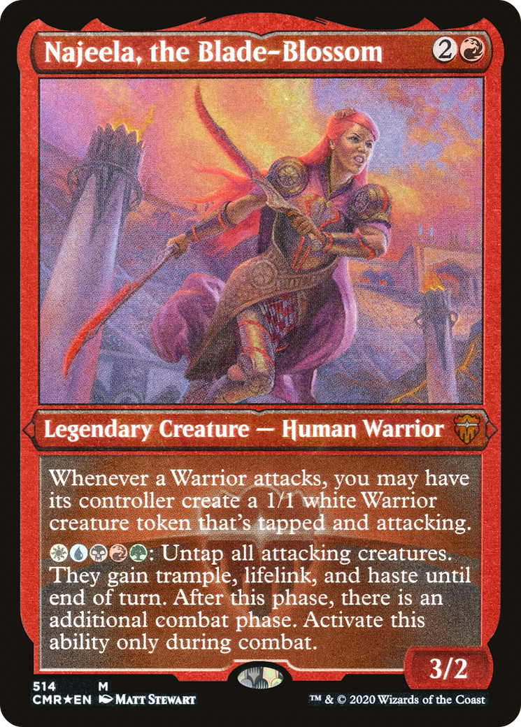 Najeela, the Blade-Blossom - Foil Etched