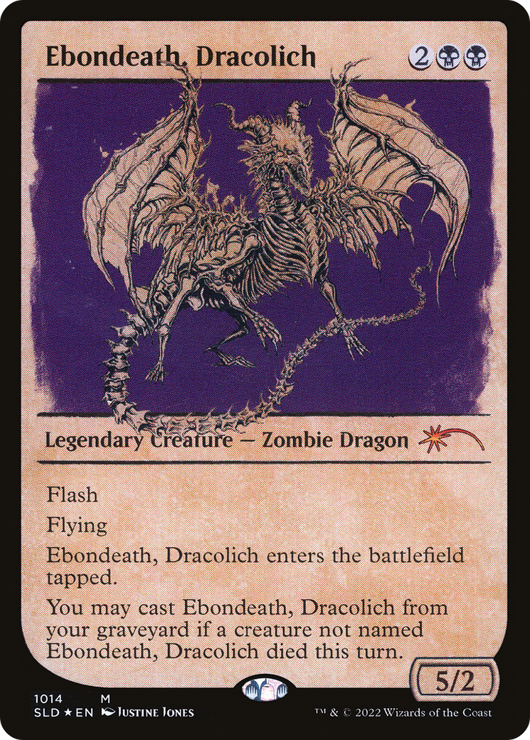 Ebondeath, Dracolich (1014) (Showcase) - Foil
