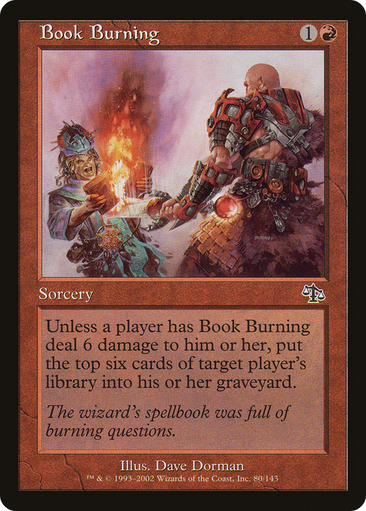 Book Burning - Foil