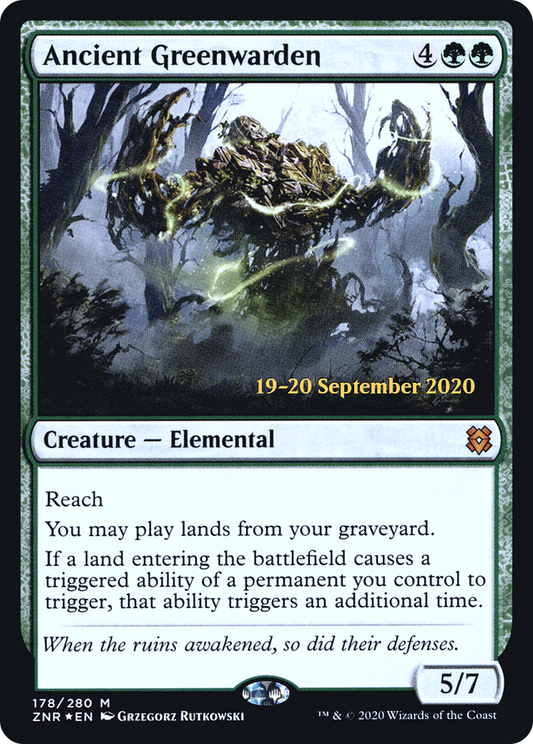 Ancient Greenwarden (178) (Prerelease) - Foil
