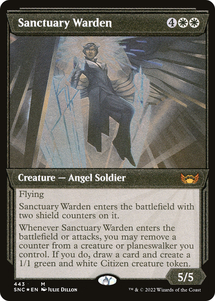 Sanctuary Warden (443) (Showcase) - Foil Etched