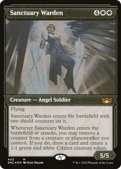 Sanctuary Warden (443) (Showcase) - Foil Etched
