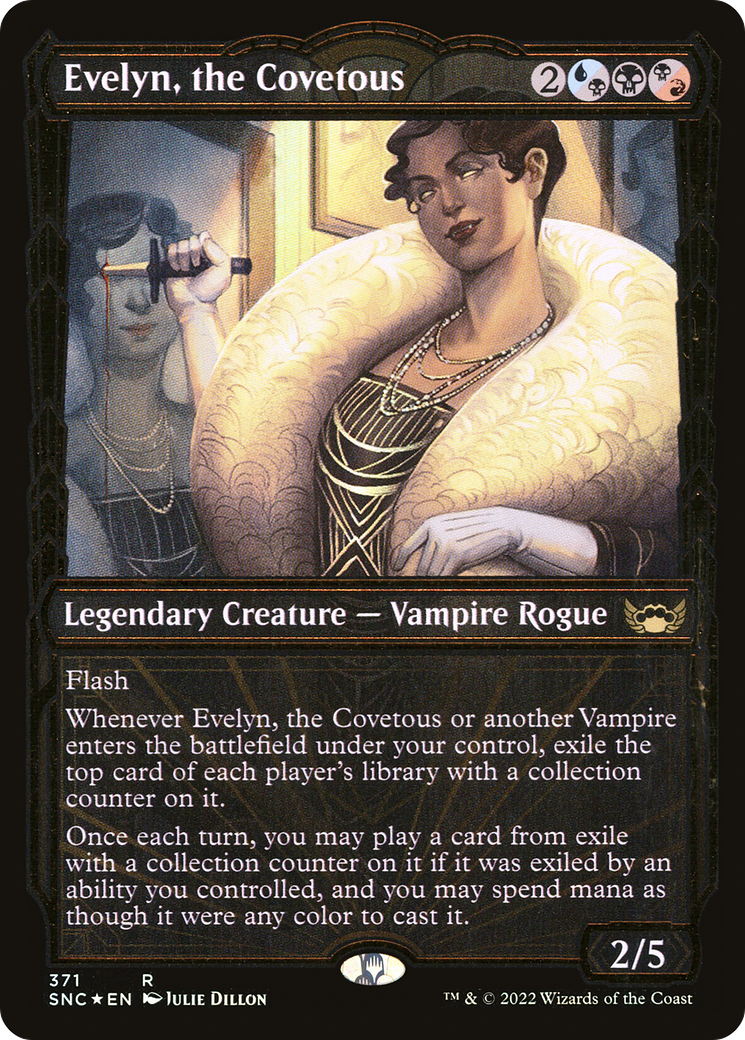 Evelyn, the Covetous (371) (Showcase) - Gilded Foil
