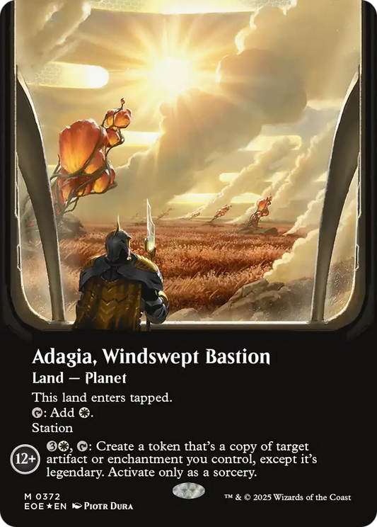 Adagia, Windswept Bastion (0372) (Borderless) - Galaxy Foil