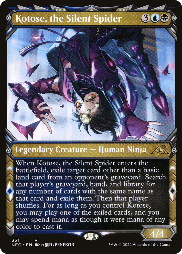Kotose, the Silent Spider (351) (Showcase) - Foil