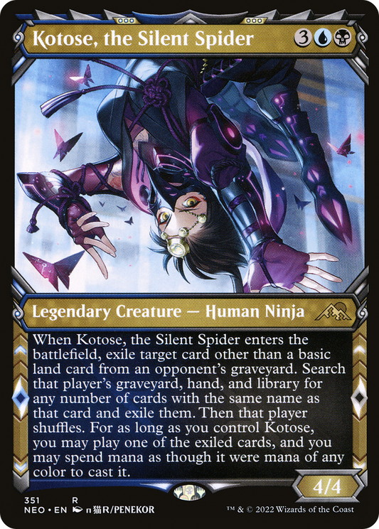 Kotose, the Silent Spider (351) (Showcase) - Foil
