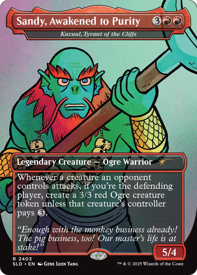 Sandy, Awakened to Purity [Kazuul, Tyrant of the Cliffs] (2403) (Borderless) (SLD)